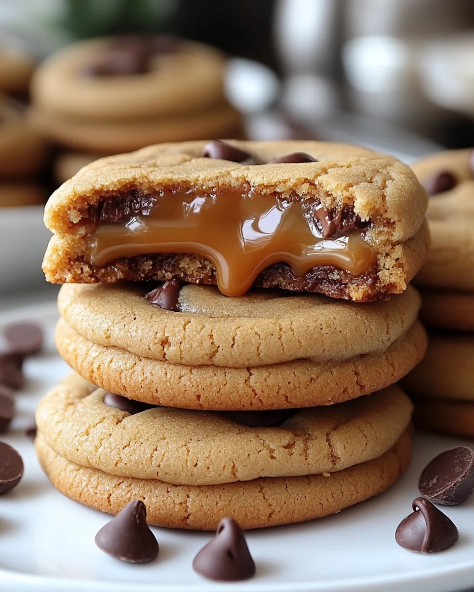 Caramel Stuffed Chocolate Chip Cookies Made from Scratch - additional image