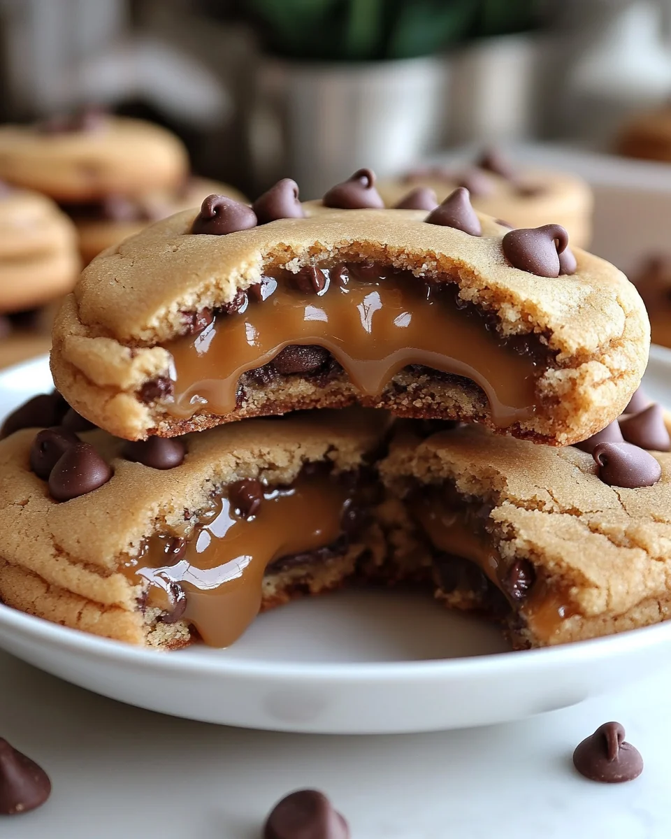 Caramel Stuffed Chocolate Chip Cookies Made from Scratch - additional image