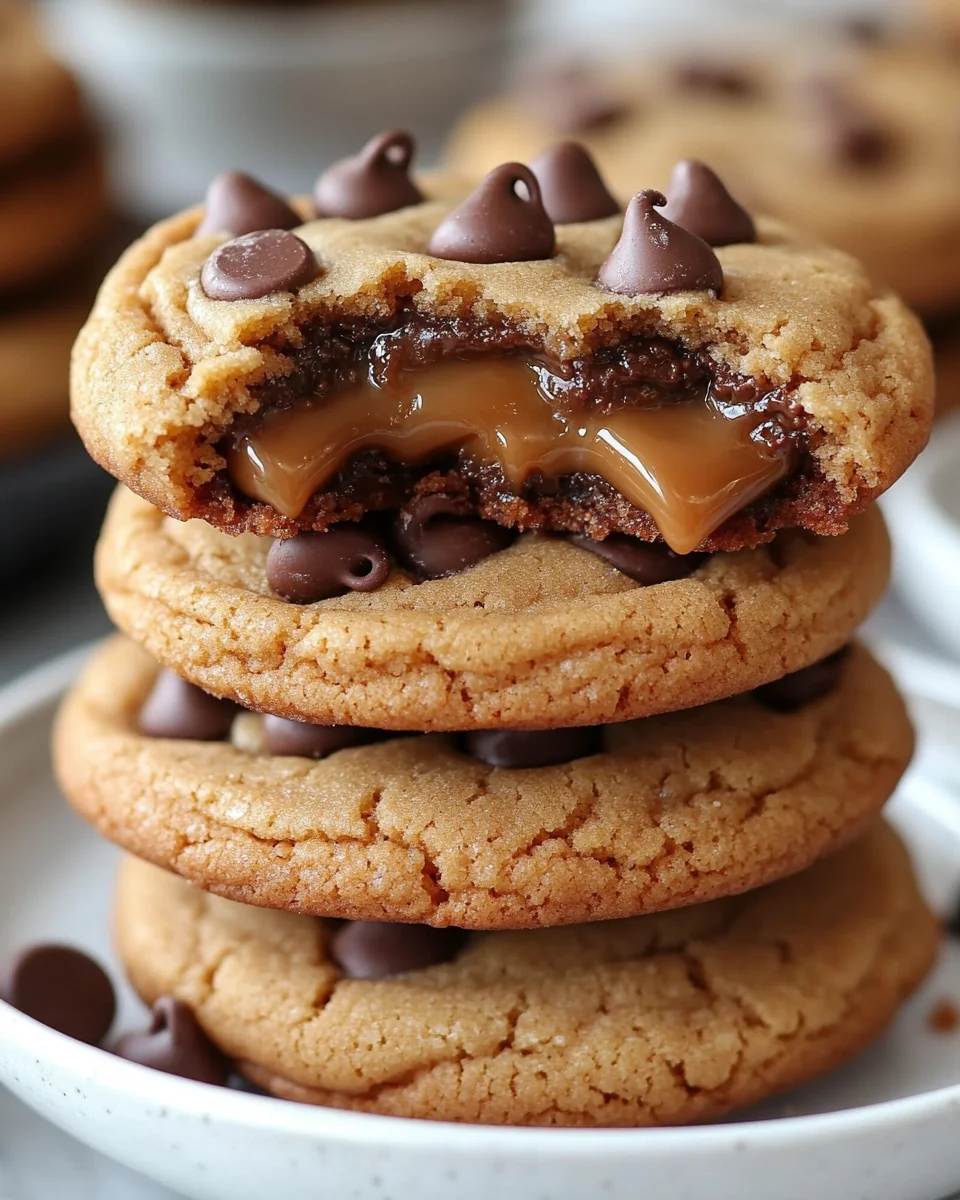 Caramel Stuffed Chocolate Chip Cookies Made from Scratch - additional image