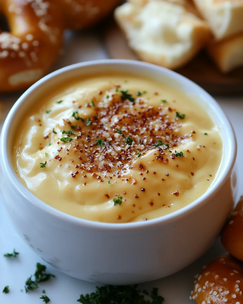 Homemade Cheese Sauce for Pretzels - additional image
