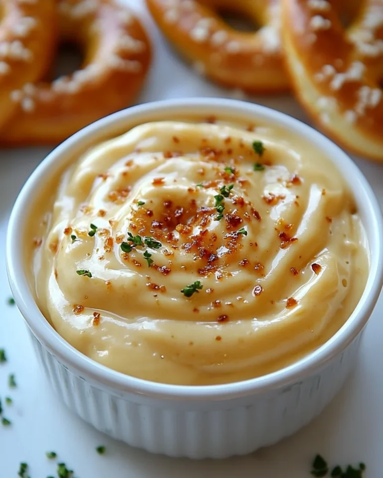 Homemade Cheese Sauce for Pretzels