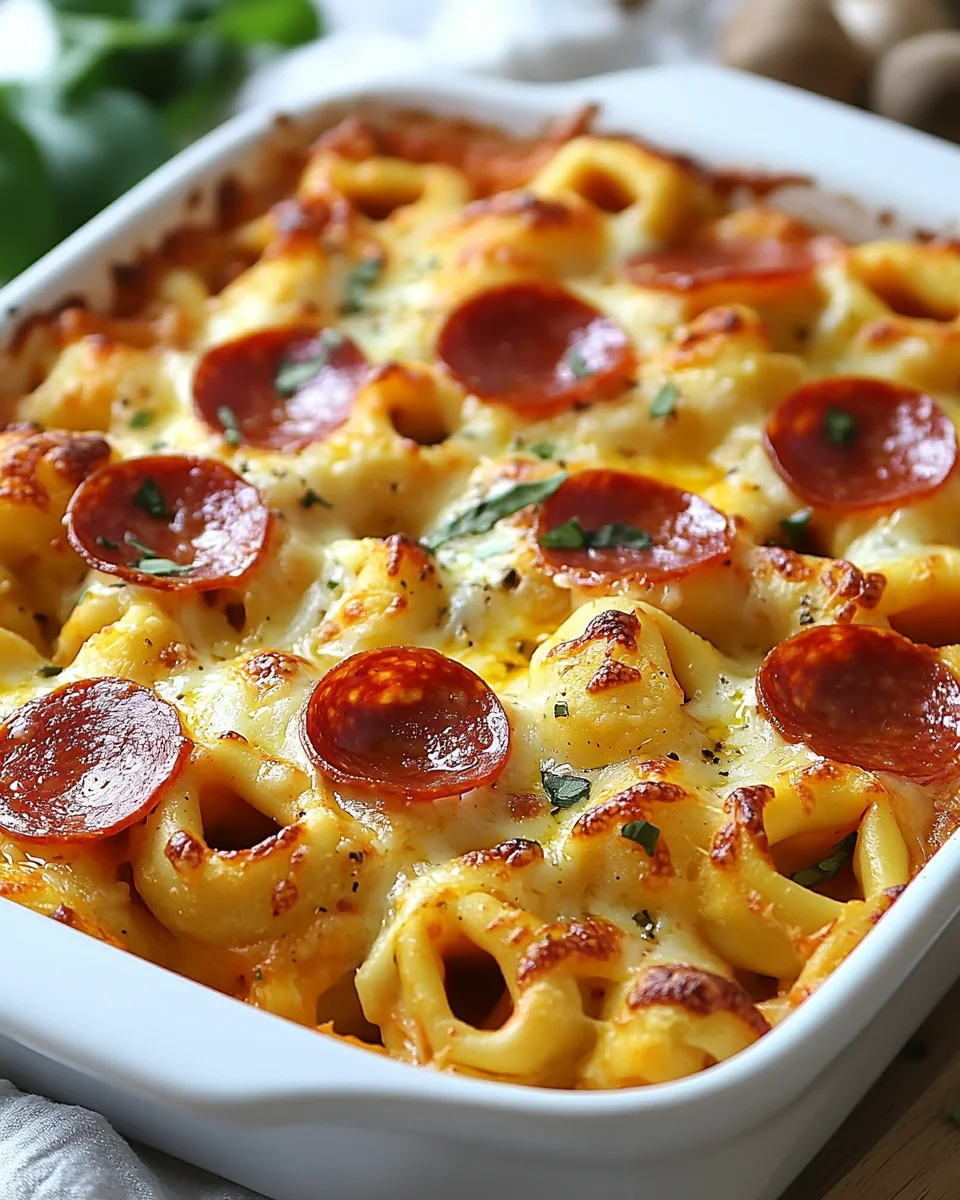 Cheesy Pepperoni Pizza Casserole That's Perfect for Families - additional image