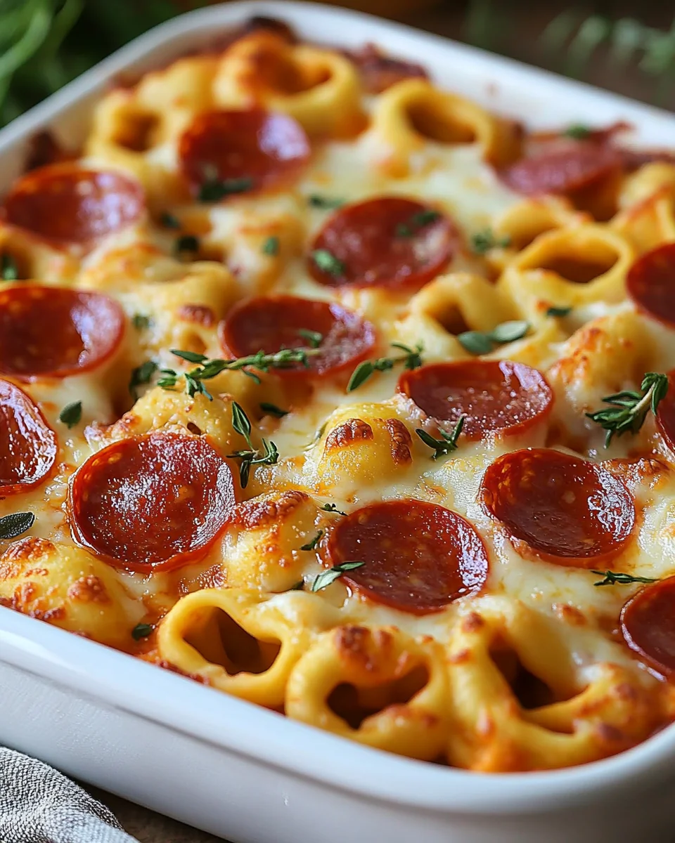 Cheesy Pepperoni Pizza Casserole That's Perfect for Families - additional image