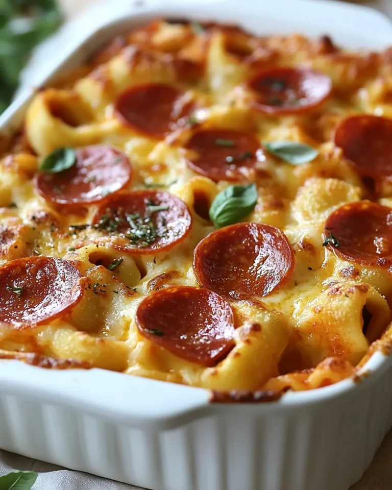 Cheesy Pepperoni Pizza Casserole That’s Perfect for Families
