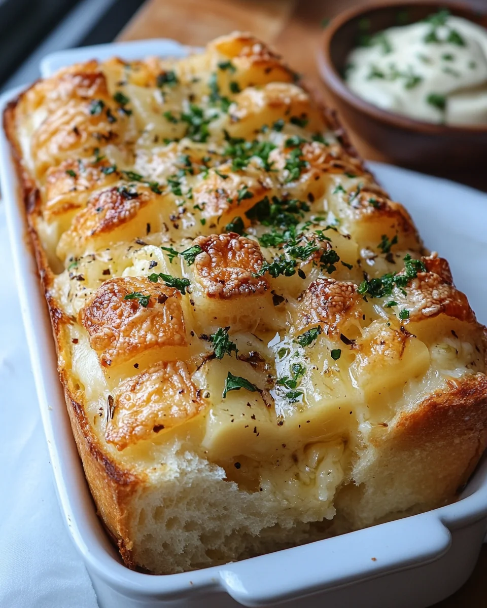 Savory Cheese and Garlic Crack Bread Delight - additional image