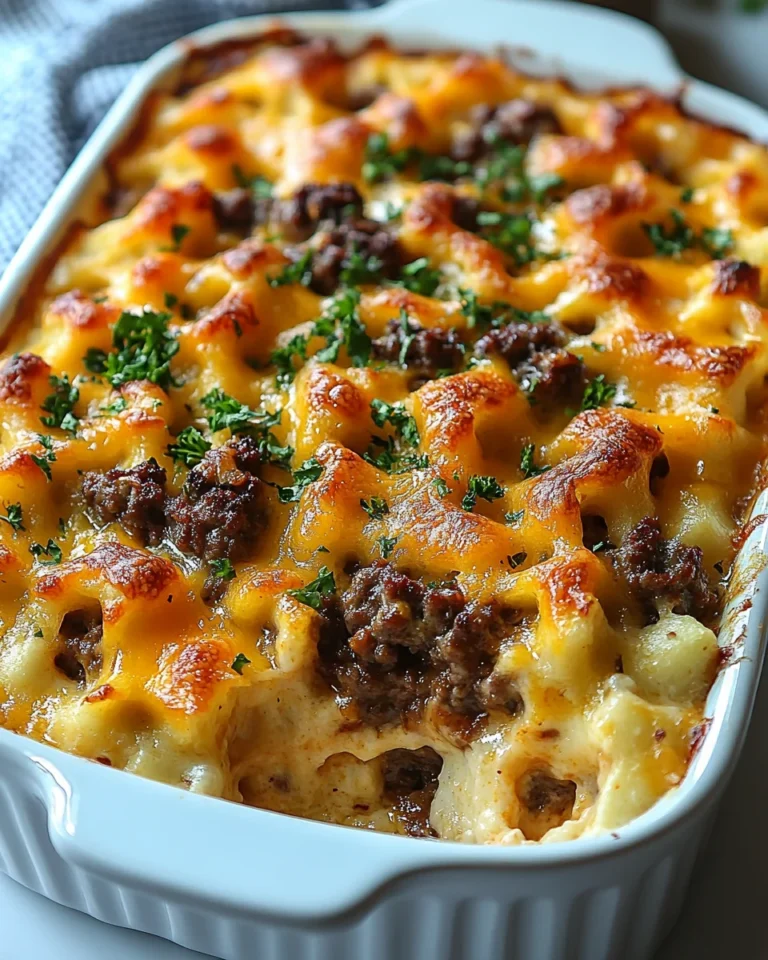 Savory Cheeseburger Casserole for a Cozy Night In