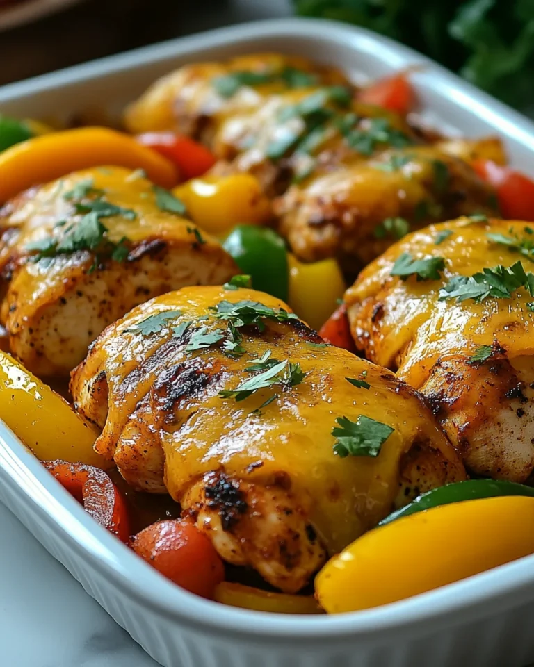 Cheesy Baked Fajita Chicken Recipe Made From Scratch