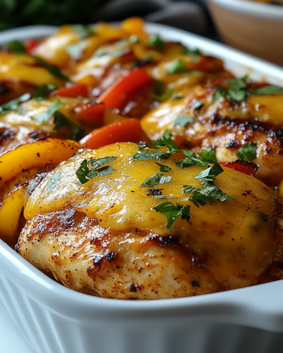 Cheesy Baked Fajita Chicken Recipe Made From Scratch - additional image