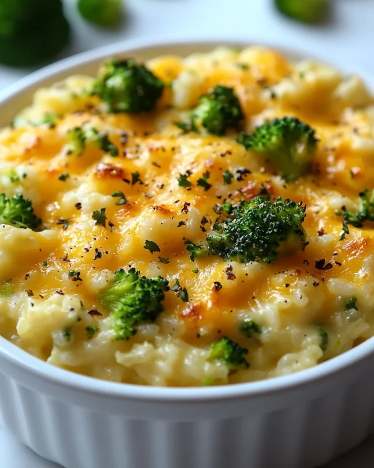 Cheesy Broccoli Rice Casserole: A Comforting Classic Dish