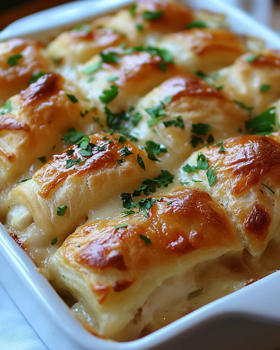 Simple Chicken Crescent Roll Casserole - additional image