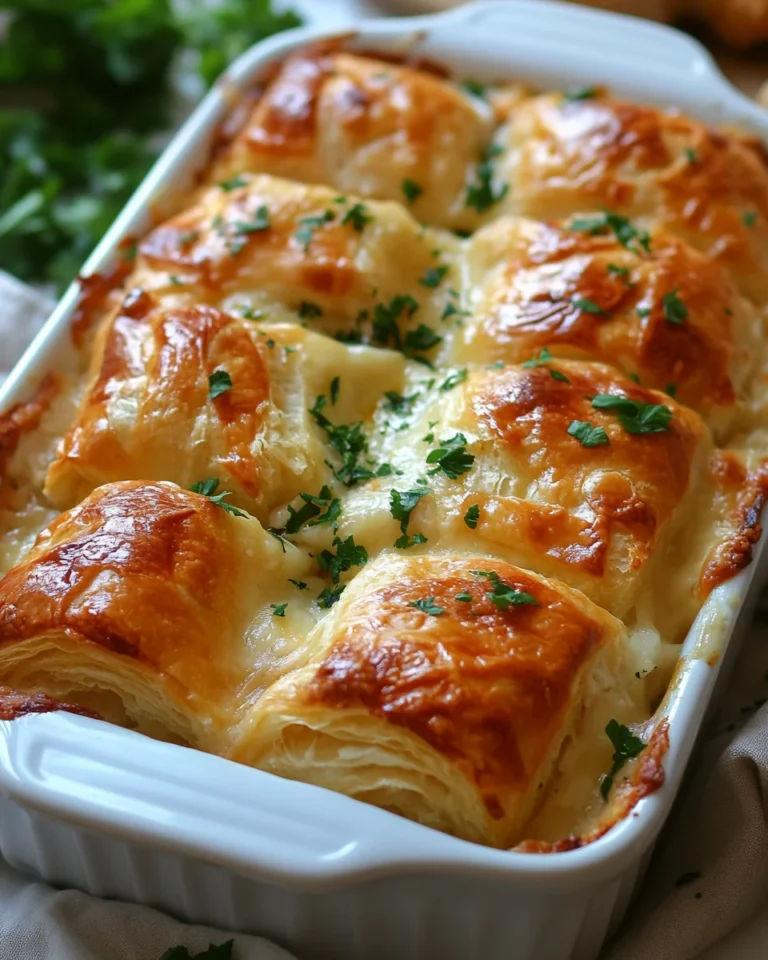 Simple Chicken Crescent Roll Casserole