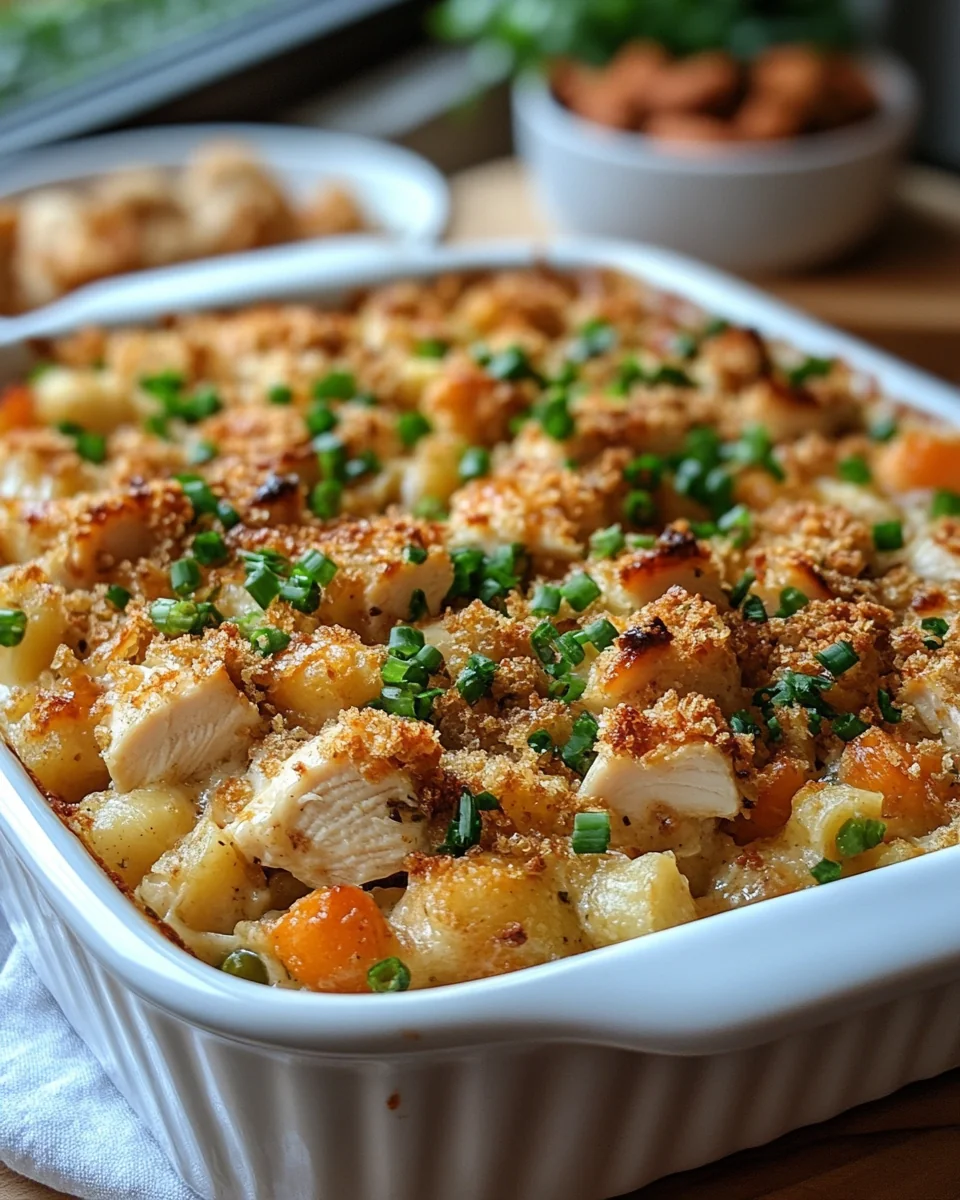 Savory Chicken Dressing Casserole for a Cozy Night - additional image