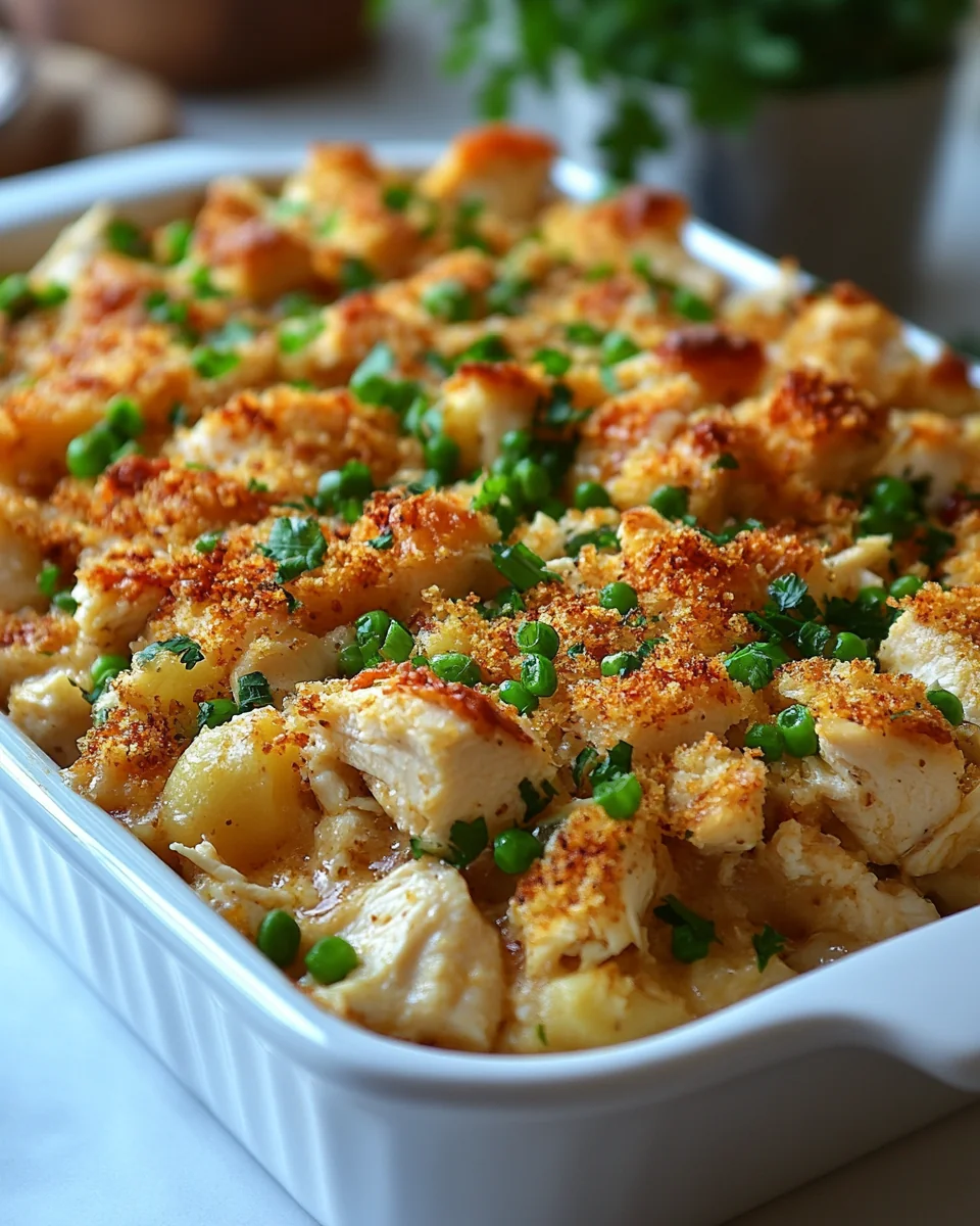 Savory Chicken Dressing Casserole for a Cozy Night - additional image
