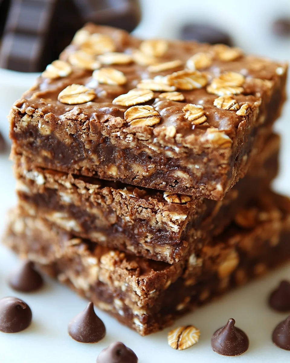 Homemade Chocolate Oatmeal Bars for a Delicious Treat - additional image