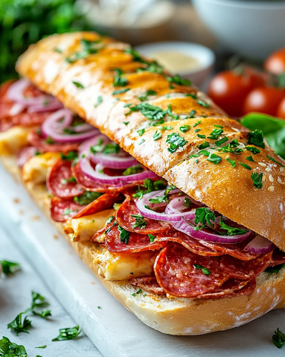 Chopped Italian Sandwich: A Fresh and Flavorful Classic - additional image