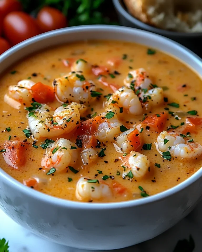 Creamy Seafood Bisque With Fresh Crab and Shrimp
