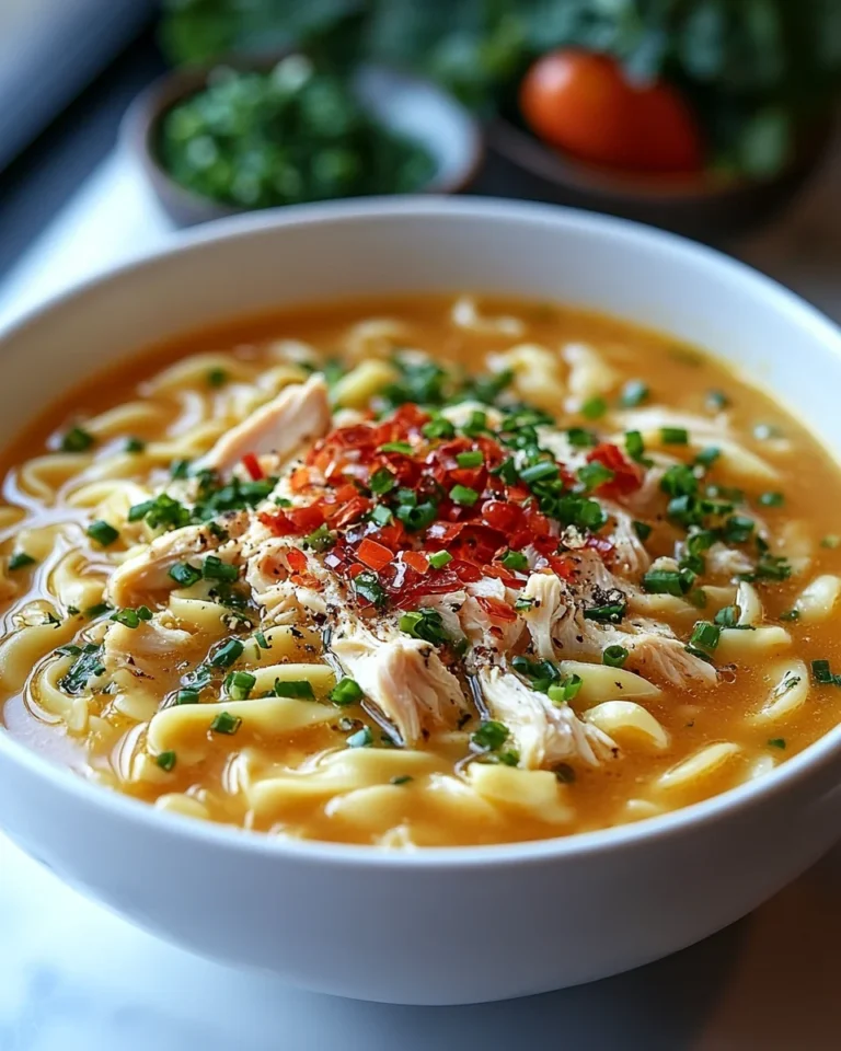 Creamy Crack Chicken Noodle Soup
