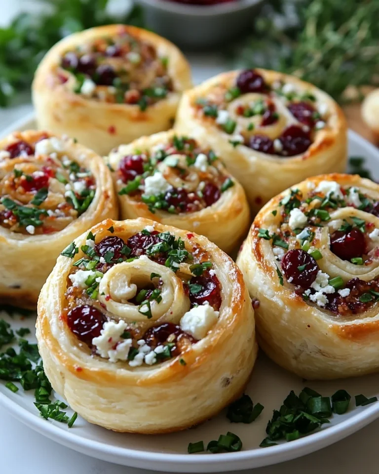 Simple Cranberry Feta Pinwheels with Creamy Cheese