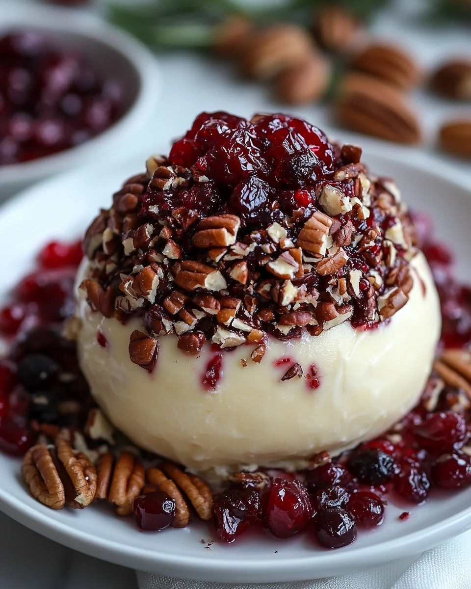 Delicious Homemade Cranberry Pecan Cheese Ball - additional image