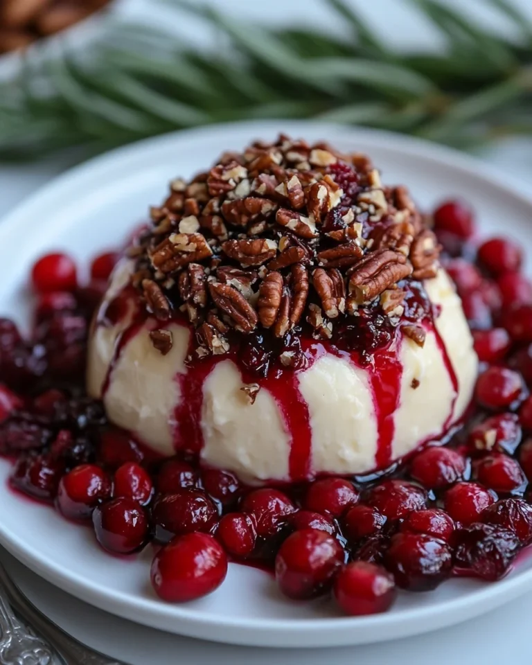 Delicious Homemade Cranberry Pecan Cheese Ball