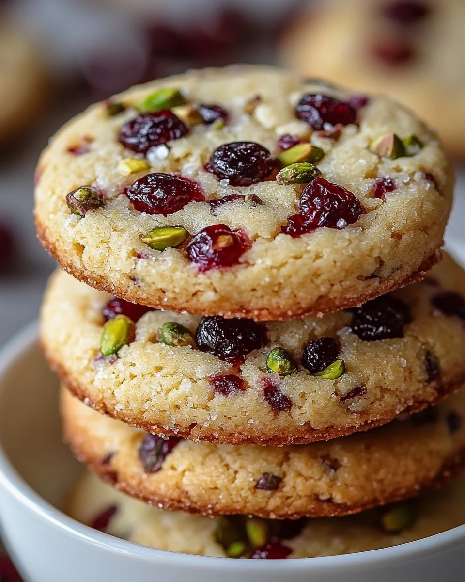 Cranberry Pistachio Shortbread Cookies Recipe Made From Scratch - additional image