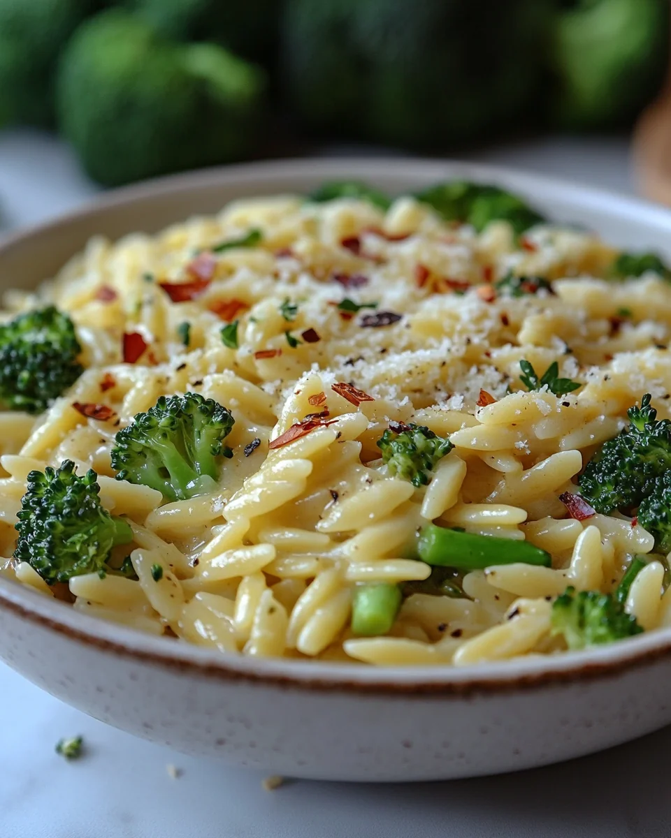 Creamy Parmesan Orzo with Fresh Broccoli - additional image