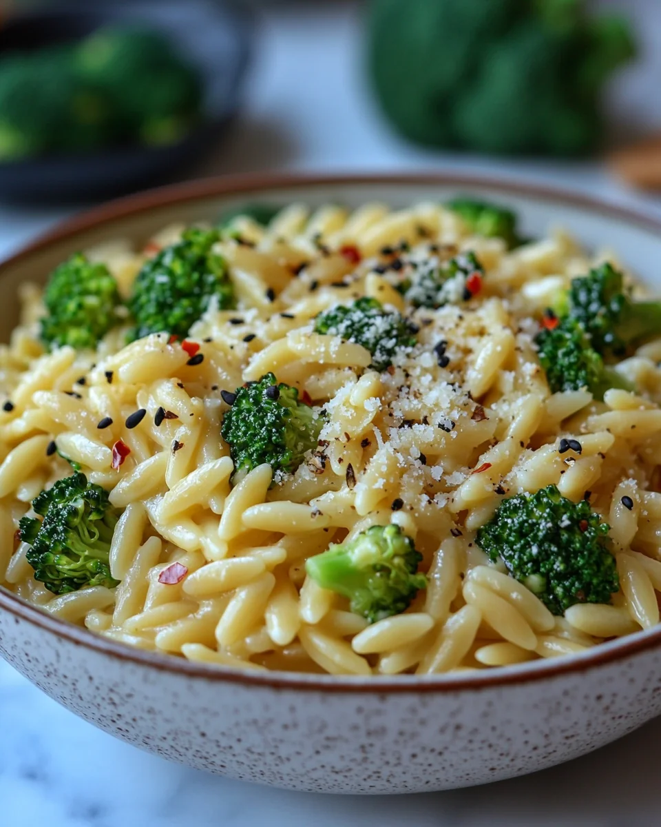 Creamy Parmesan Orzo with Fresh Broccoli - additional image
