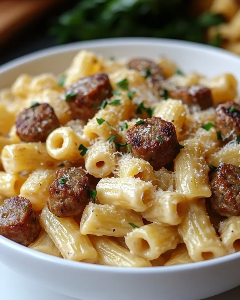 Creamy Homemade Sausage Pasta