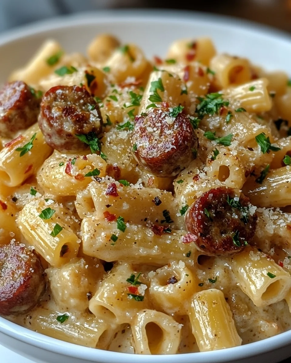 Creamy Tuscan Sausage Pasta Recipe That's Simply Delicious - additional image