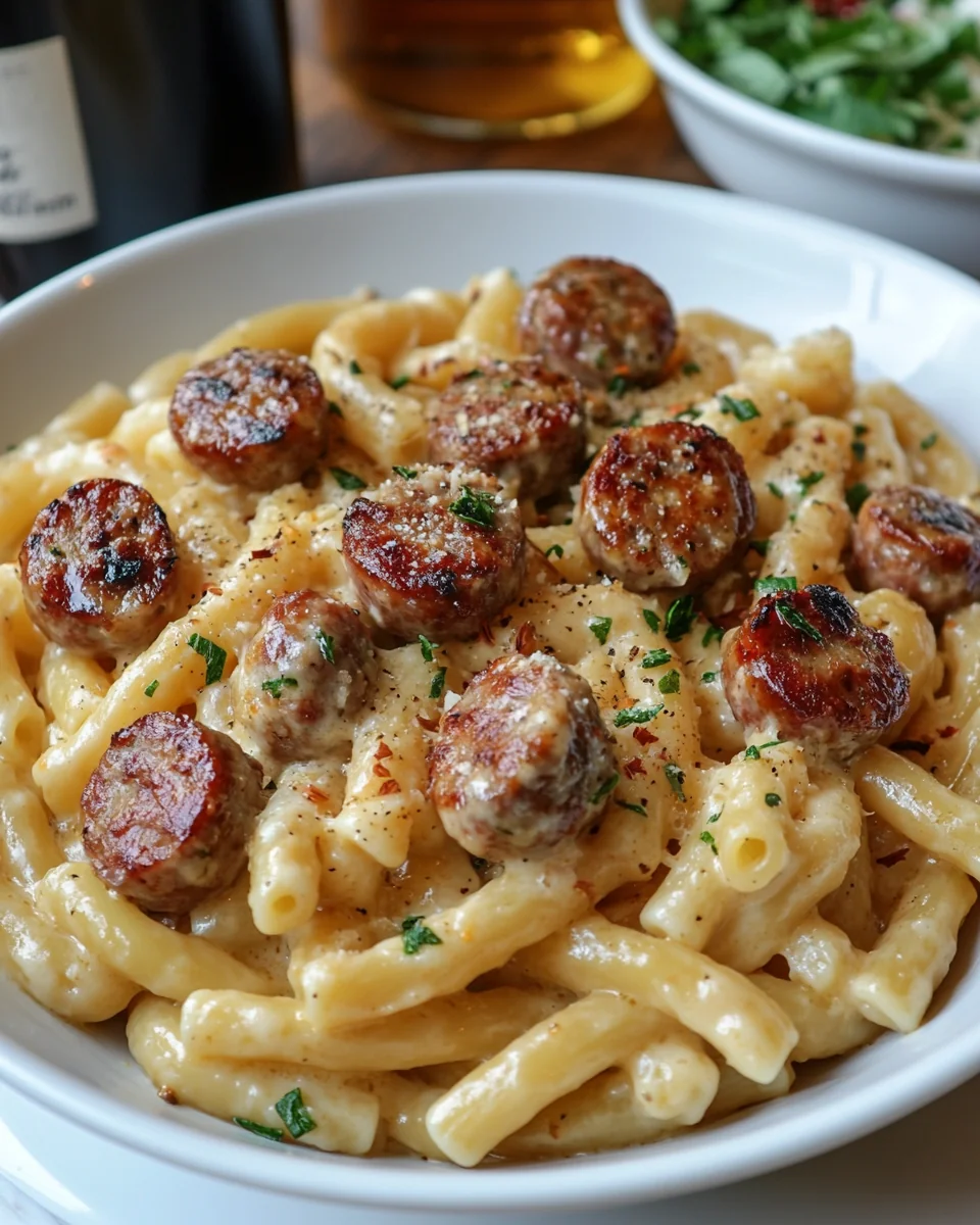 Creamy Tuscan Sausage Pasta Recipe That's Simply Delicious - additional image