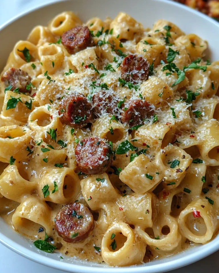 Creamy Tuscan Sausage Pasta Recipe That’s Simply Delicious