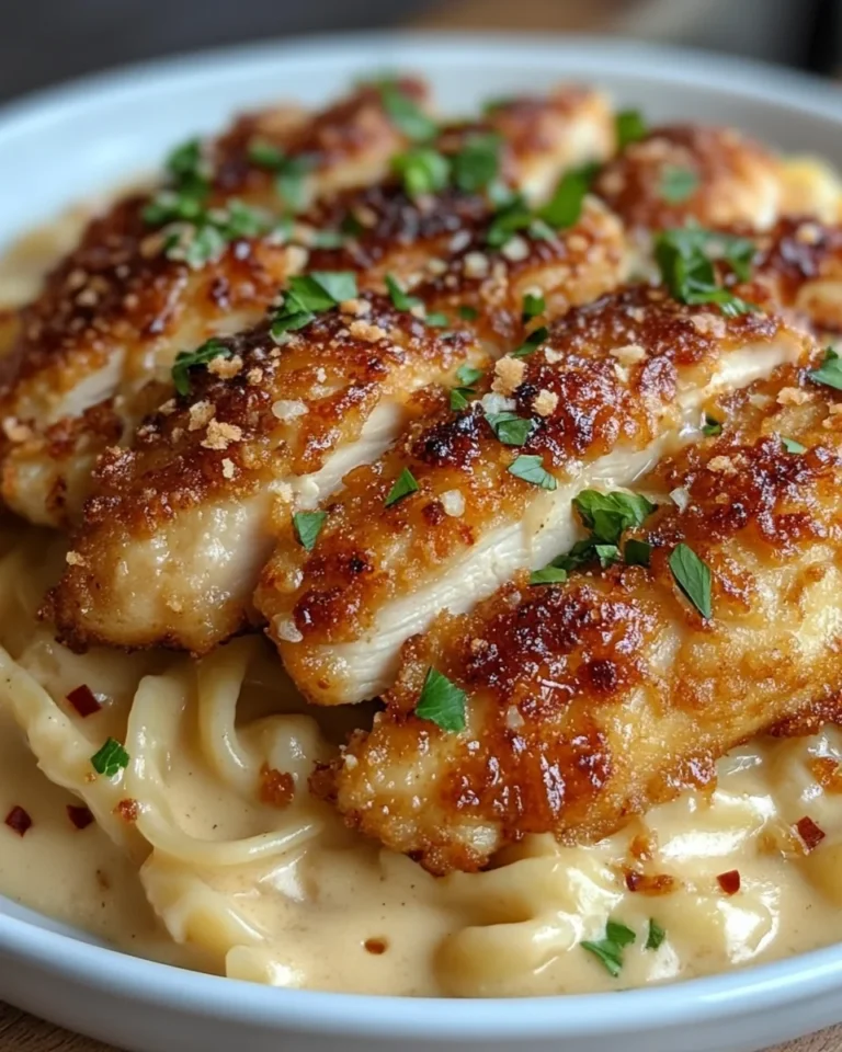 Crispy Chicken with Creamy Pasta for a Cozy Night