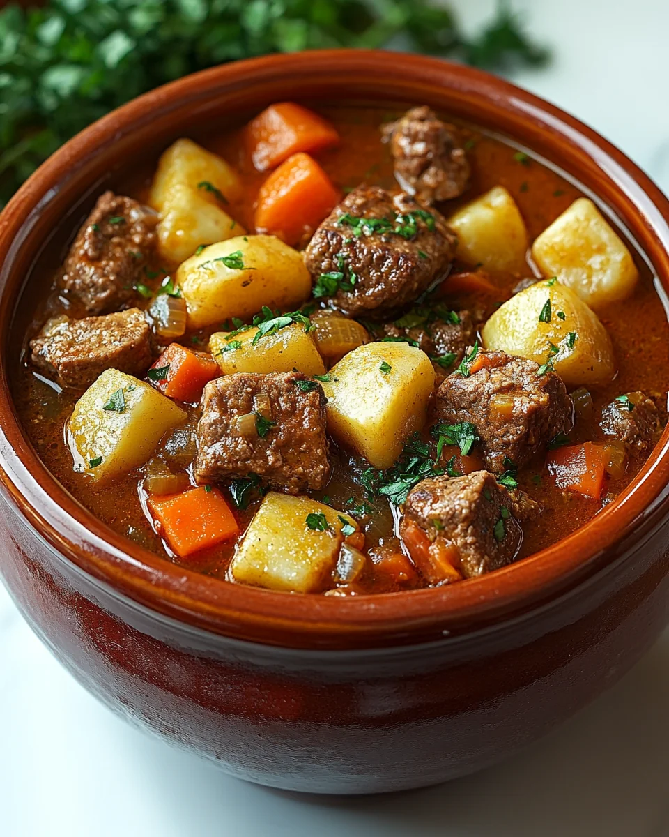Hearty Homemade Poor Man Stew in the Slow Cooker - additional image