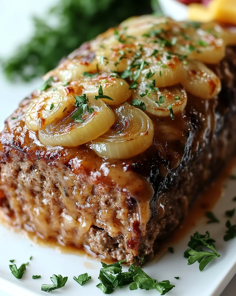 Crockpot French Onion Meatloaf with Savory Swiss Cheese - additional image