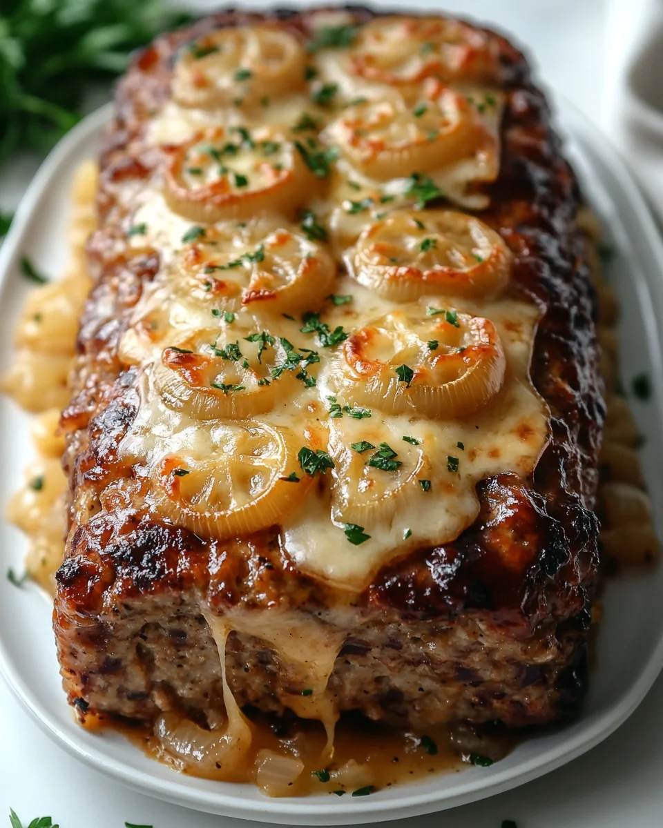 Crockpot French Onion Meatloaf with Savory Swiss Cheese - additional image