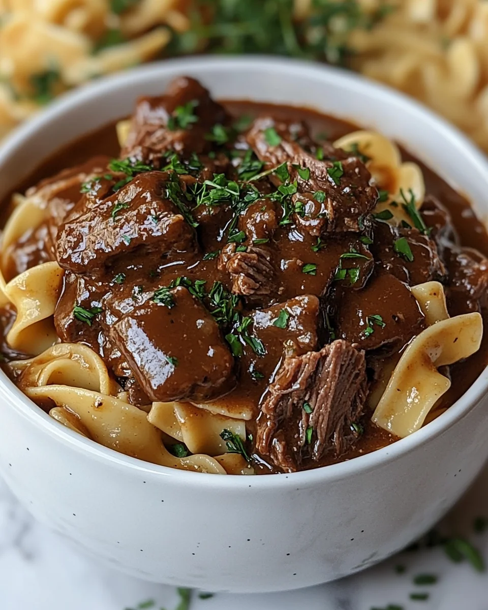 Homemade Mississippi Beef and Noodles in the Slow Cooker - additional image