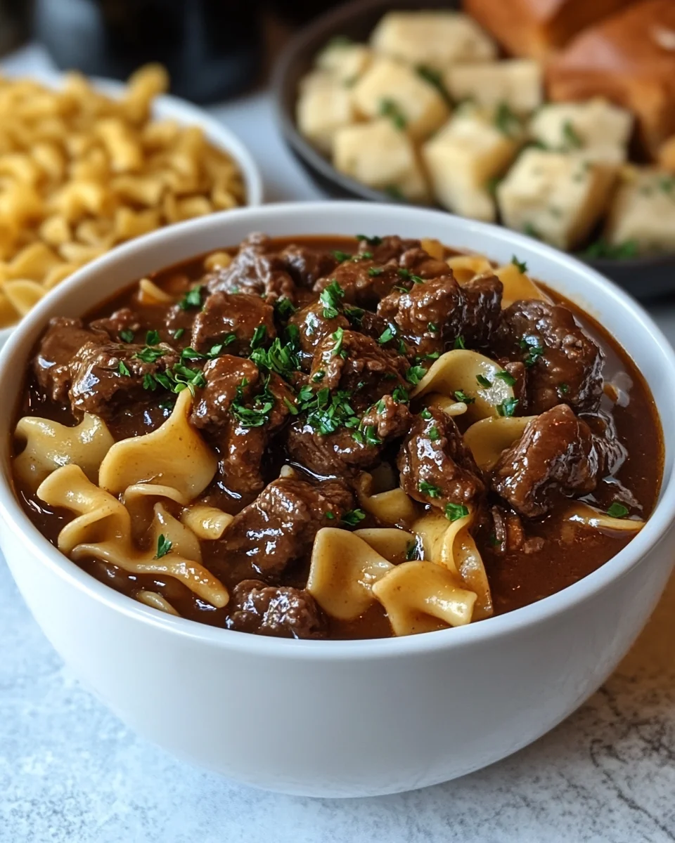 Homemade Mississippi Beef and Noodles in the Slow Cooker - additional image