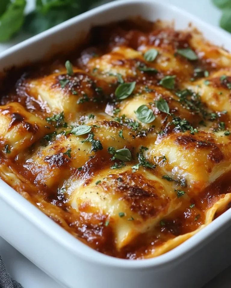 Simple Slow Cooker Ravioli Lasagna