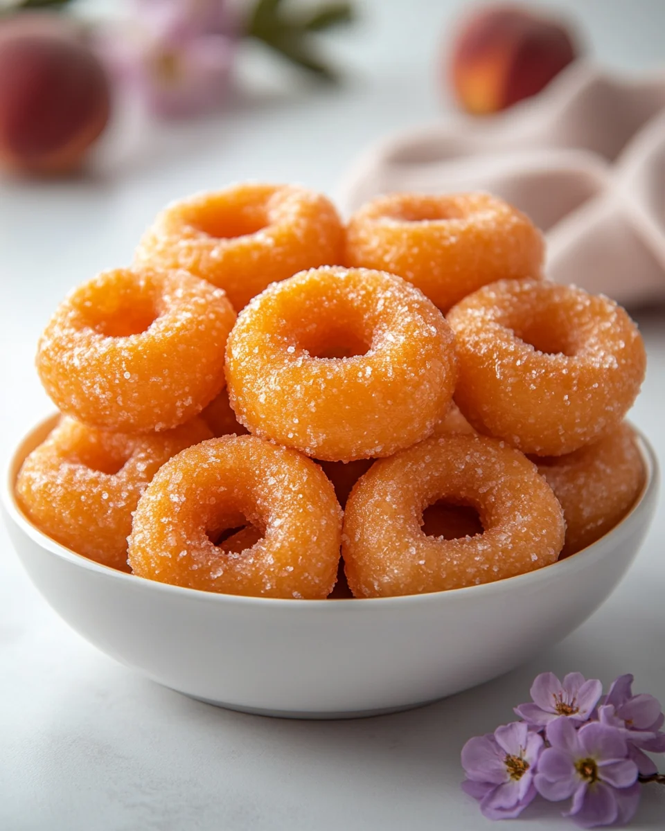 Homemade Fresh Peach Rings - additional image