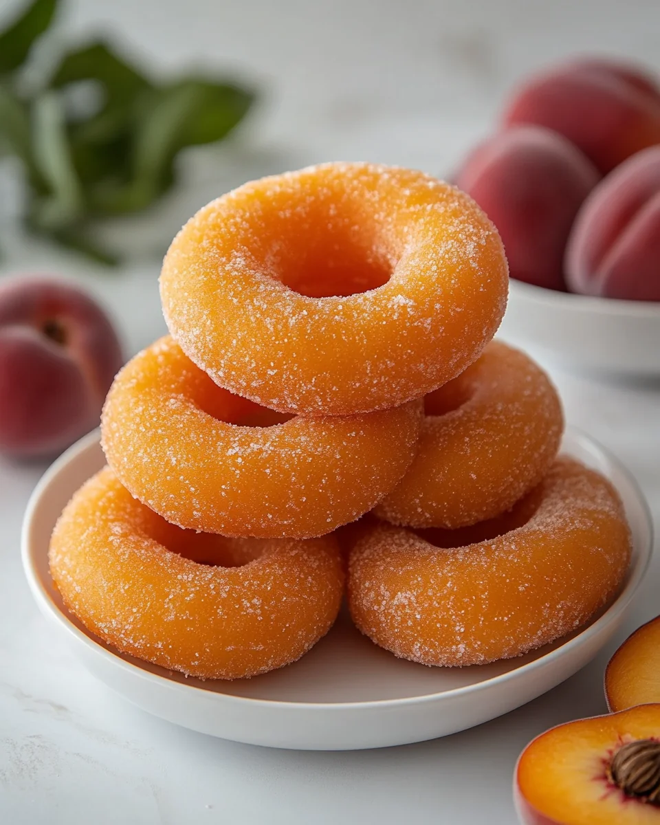 Homemade Fresh Peach Rings - additional image