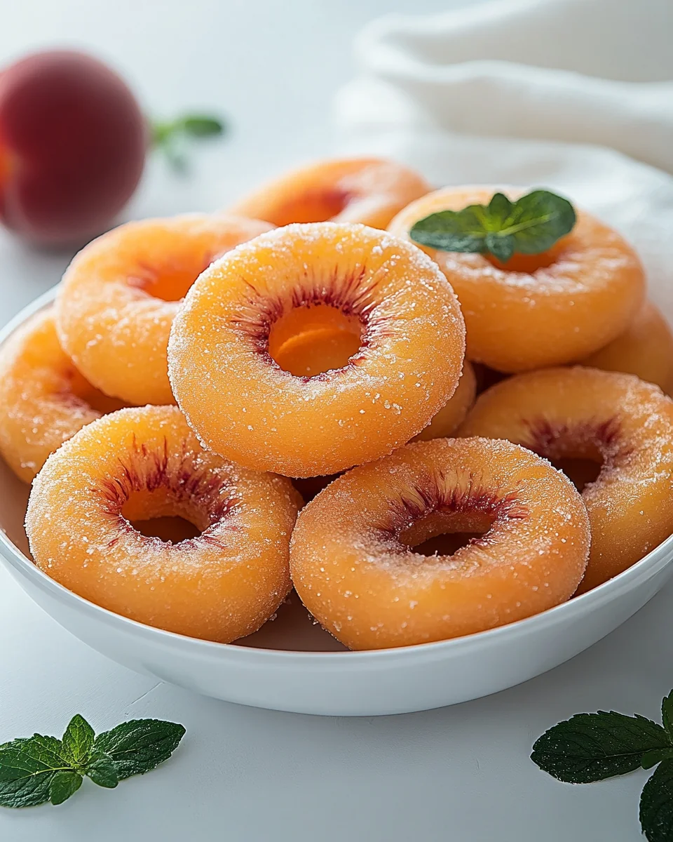 Homemade Fresh Peach Rings - additional image