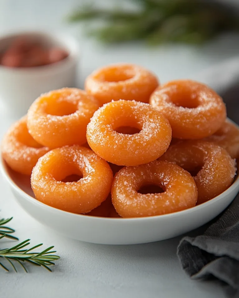 Homemade Fresh Peach Rings