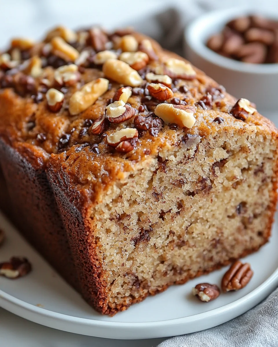 Simple Homemade Banana Nut Bread - additional image