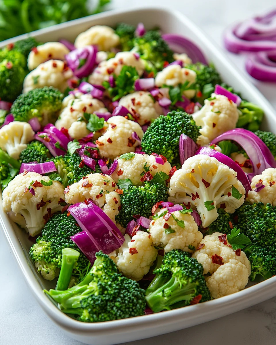 Simple Broccoli Cauliflower Salad Recipe - additional image