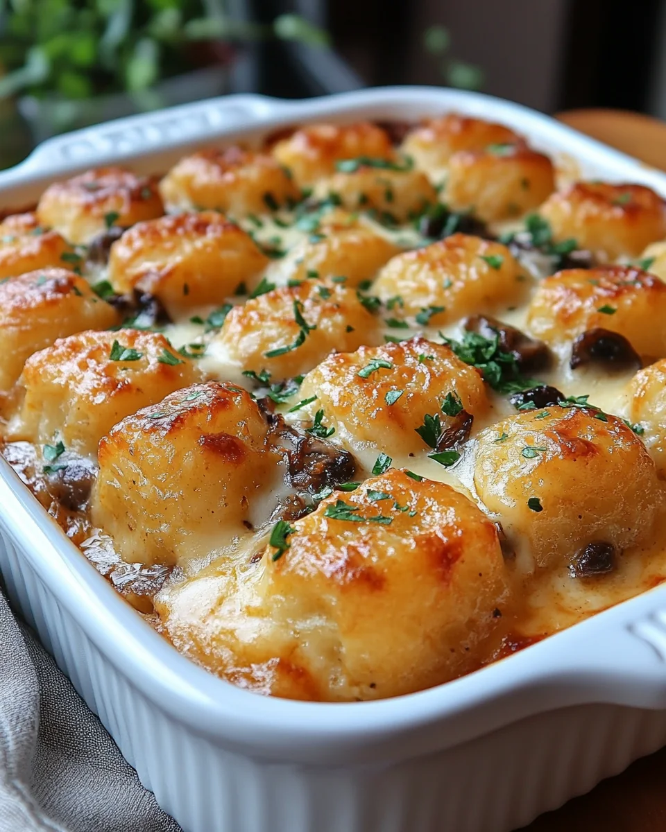 Easy Homemade Tater Tot Casserole with Creamy Mushroom Soup - additional image