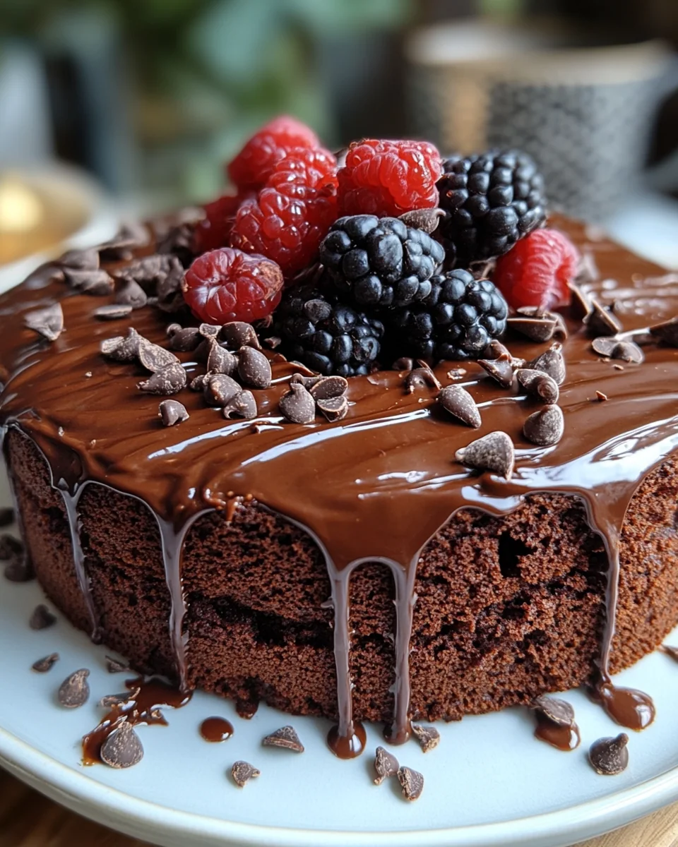 Simple Vegan Chocolate Cake - additional image