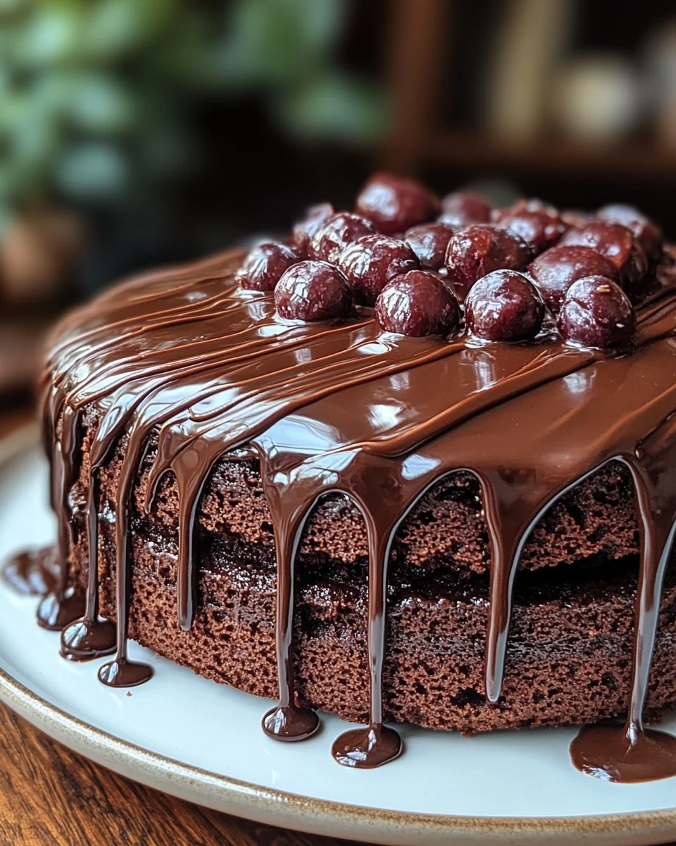Simple Vegan Chocolate Cake - additional image