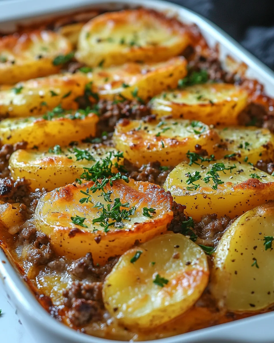 Simple Hamburger Potato Casserole - additional image