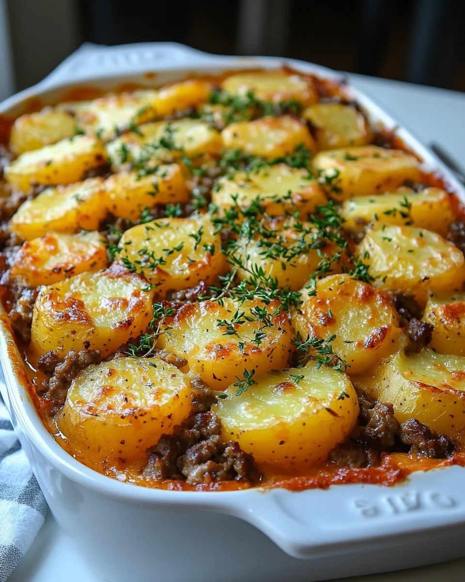 Simple Hamburger Potato Casserole - additional image