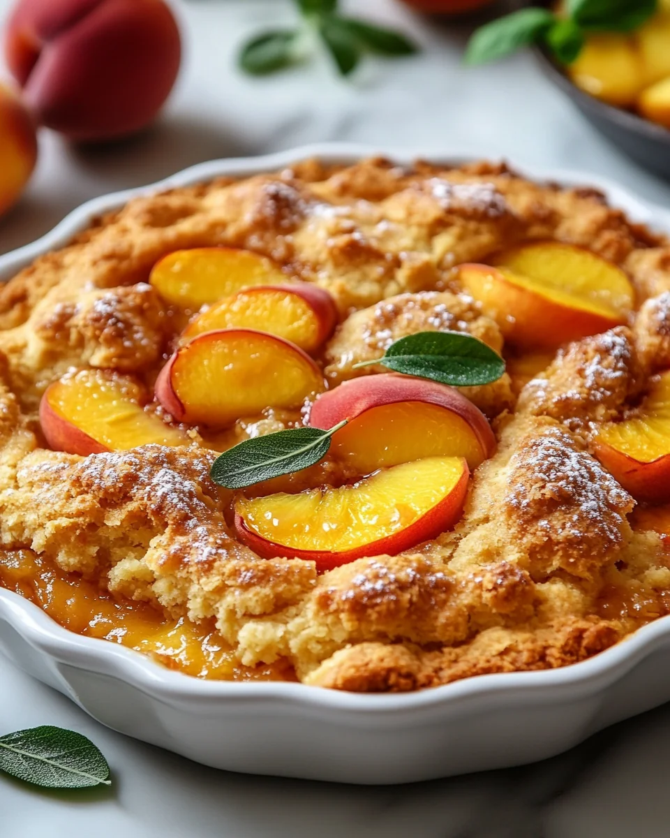 Simple Peach Cobbler Made with Cake Mix - additional image